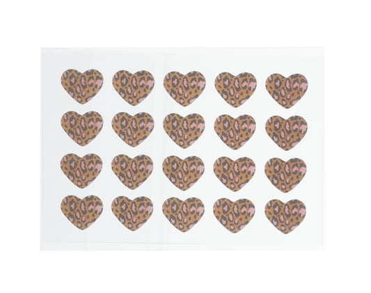Hydrocolloid & Tea Tree Oil Acne Patch 40ct - Leopard Hearts