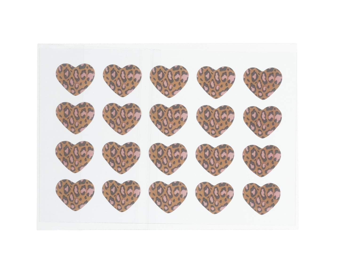 Hydrocolloid & Tea Tree Oil Acne Patch 40ct - Leopard Hearts