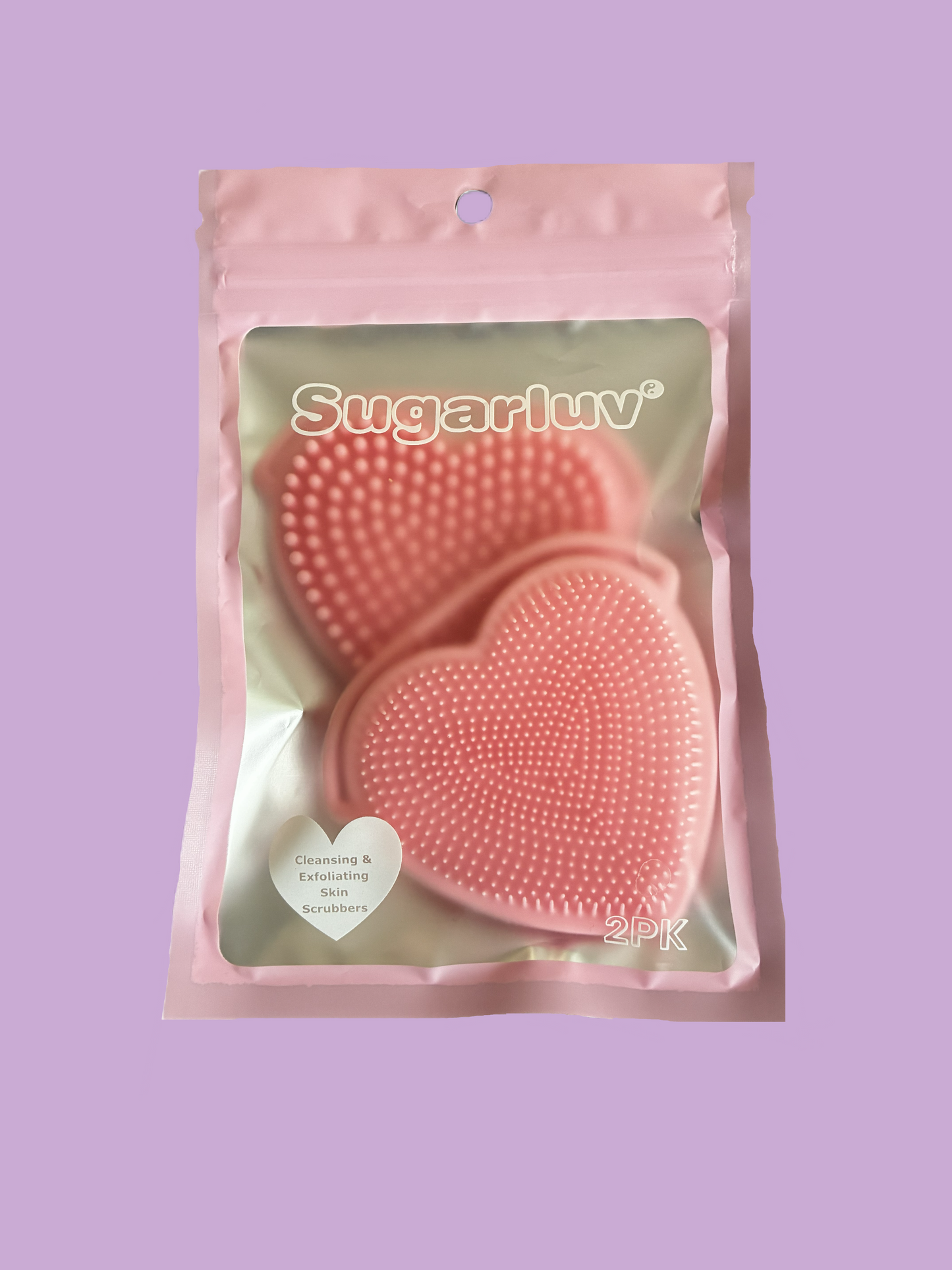 Luv Your Face. Heart Shaped silicone face scrubbers - 2 PACK