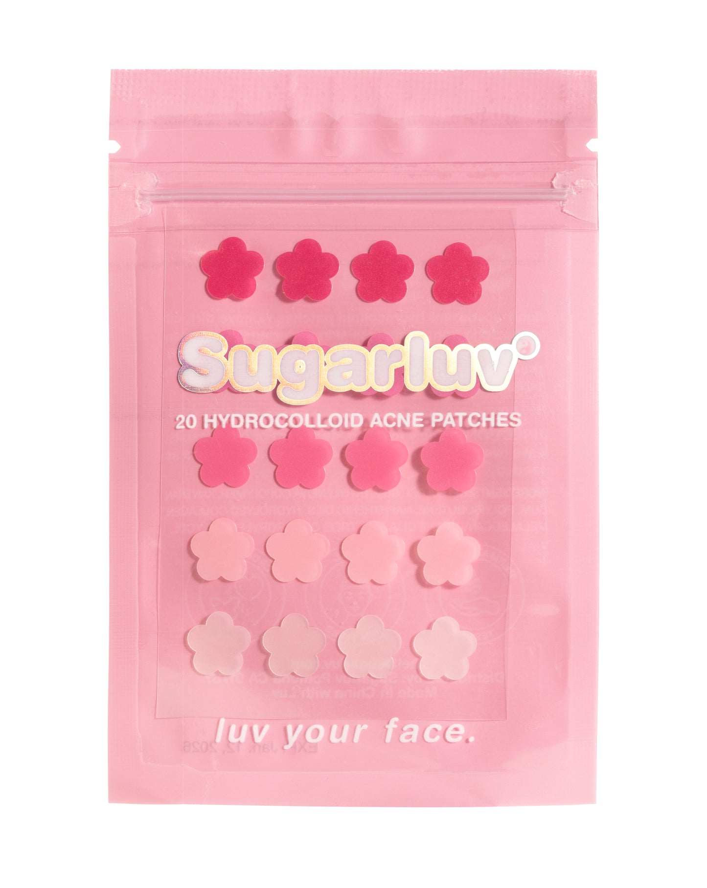 Hydrocolloid & Tea Tree Oil Acne Patch- Pink Flowers 20 Count
