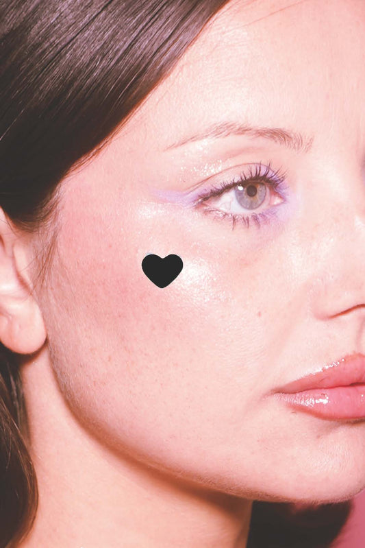 Hydrocolloid & Tea Tree Oil Acne Patch 40ct - Black Hearts