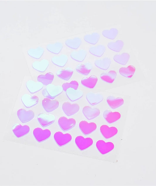 Hydrocolloid + Tea Tree Oil Acne Patches 40ct Holographic Hearts