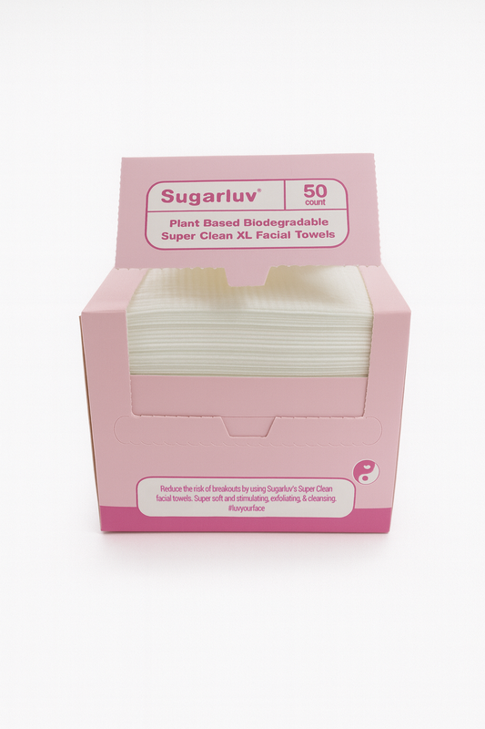 Super Clean XL Face Towels - Plant Based Biodegradable 50CT