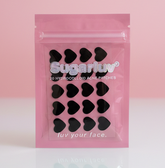 Sugarluv Hydrocolloid Acne Patch 20 Count ~ Black Hearts