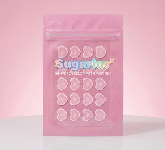 Sugarluv Hydrocolloid Acne Patch 20 Count ~ Kaleidoscope Hearts