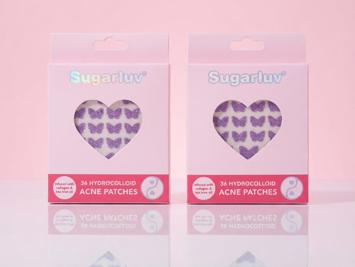 Hydrocolloid & Tea Tree Oil Acne Patch Butterfly Sparkles Duo