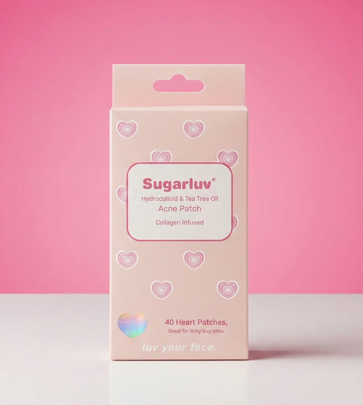 Hydrocolloid & Tea Tree Oil Acne Patch 40ct - Kaleidoscope Hearts