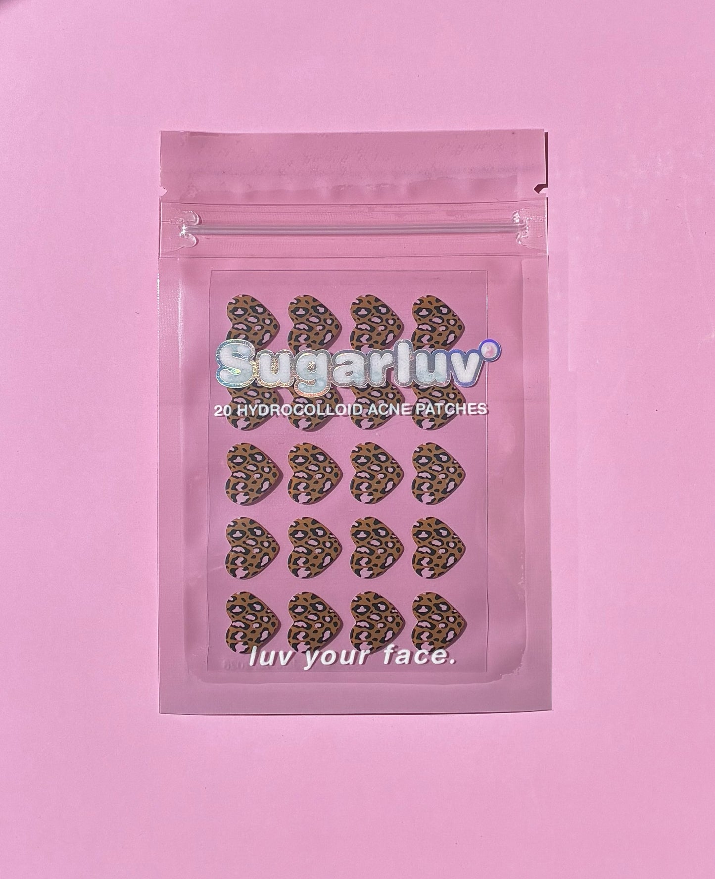 Hydrocolloid Acne Patch Leopard Hearts 20 Count