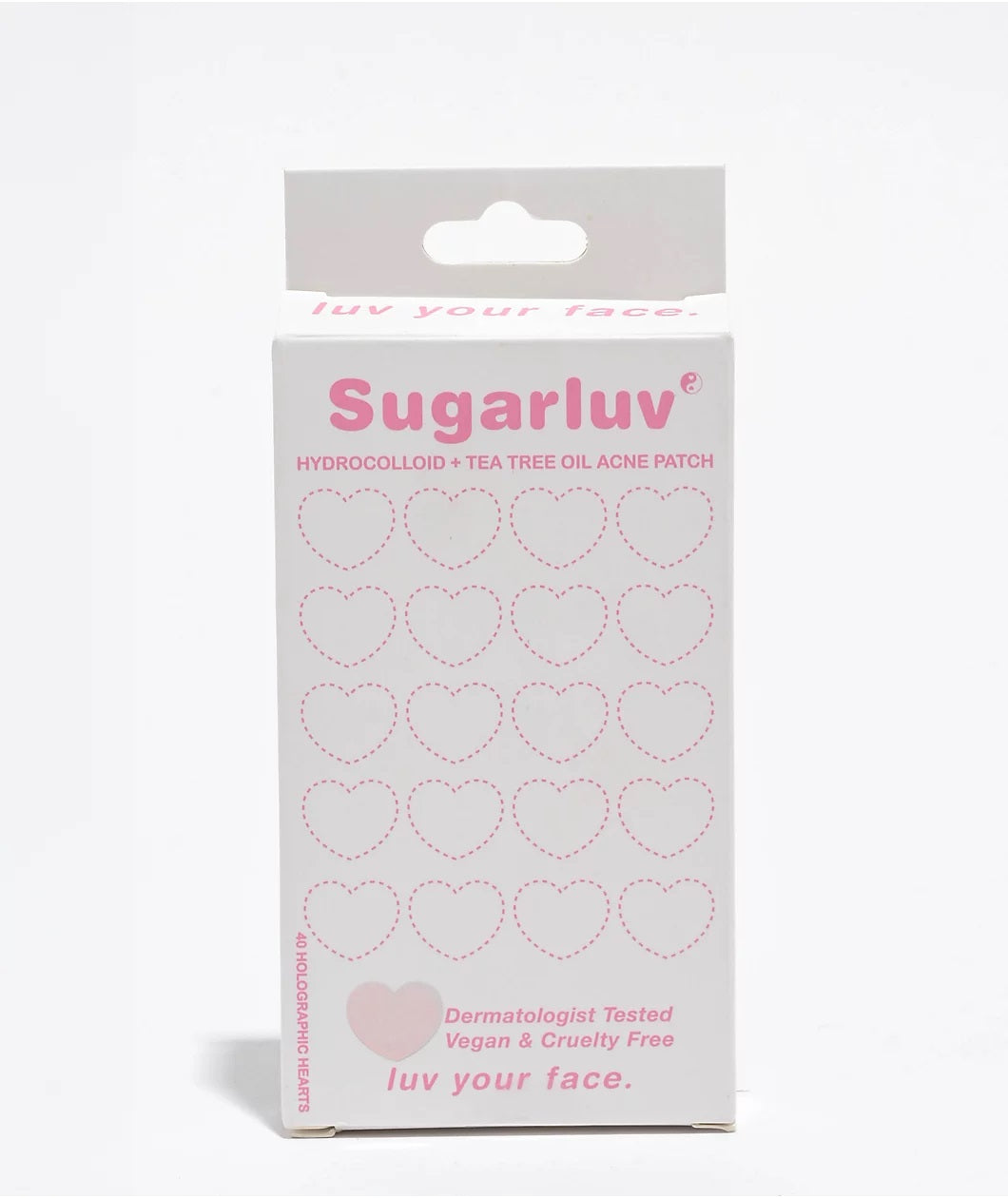 Hydrocolloid + Tea Tree Oil Acne Patches 40ct Holographic Hearts