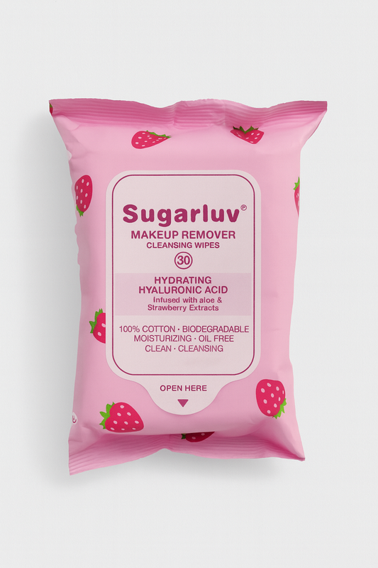Hyaluronic Acid Makeup Removing Wipes infused with Hyaluronic Acid & Aloe Extracts 30ct