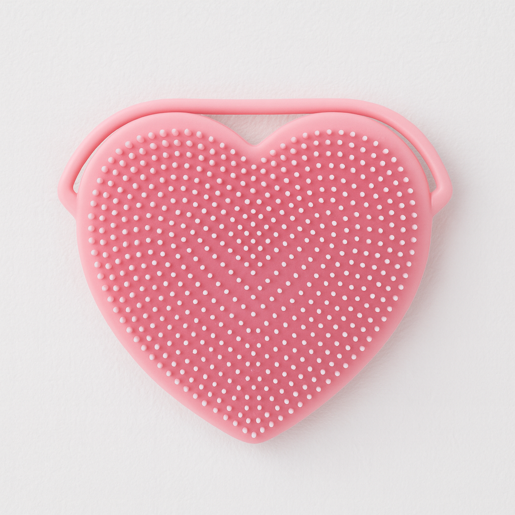 Luv Your Face.  Heart Shaped silicone face scrubbers - 2 PACK